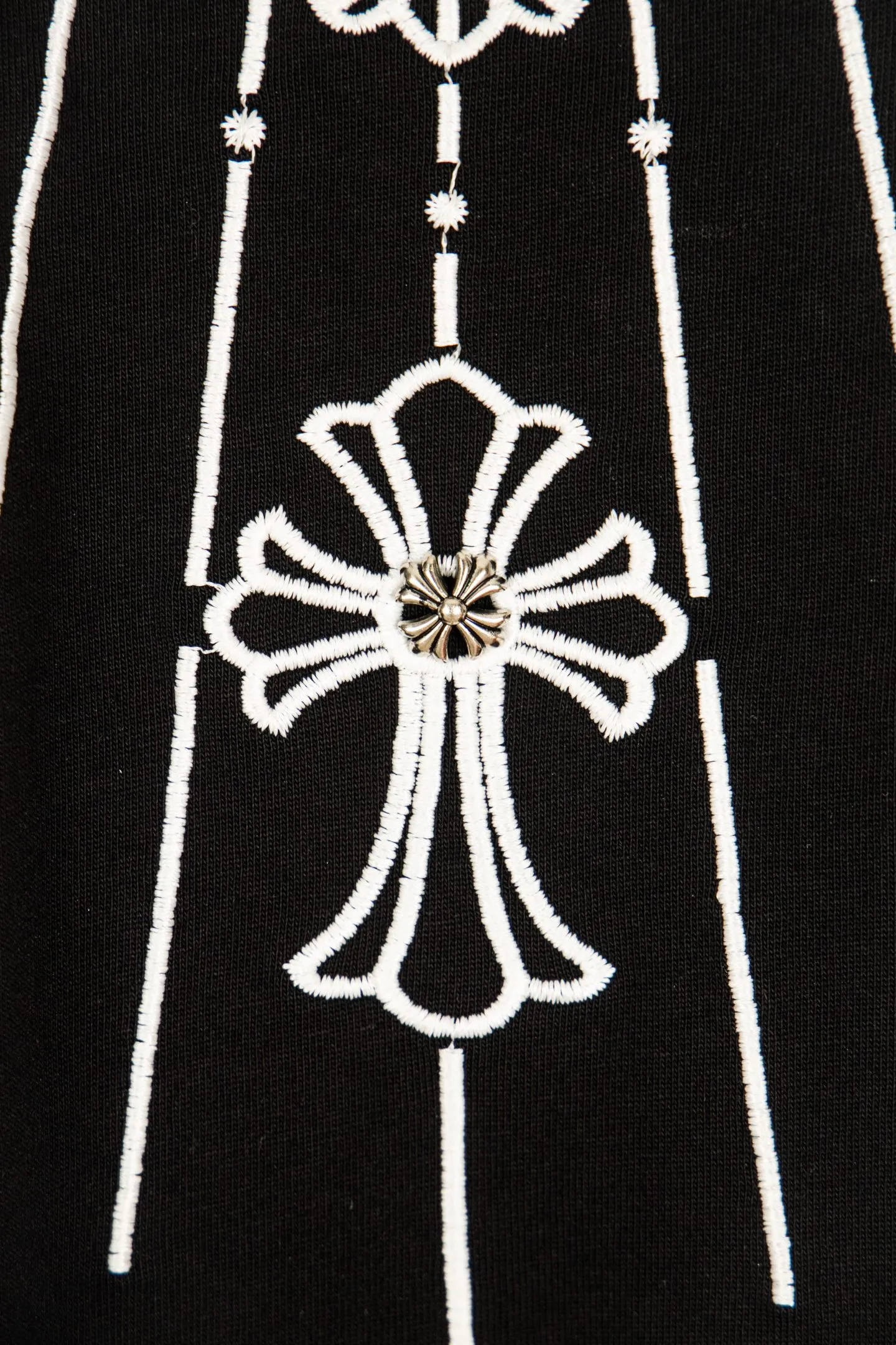 ：Y 105 Chrome hearts CH 26ss T ， Color Change！（Black White Light Blue） ！ ， ， ， ， 。 Breathable， ， Same Style 。 ， ， 、 、 。 Authentic ， ， ， Versatile ， 、 Retro ！ ：Black White Size：S—XL